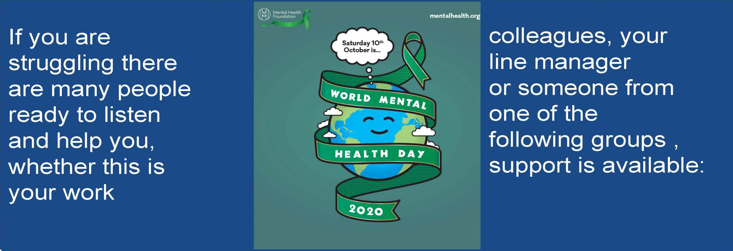 World Mental Health Day – 10th October